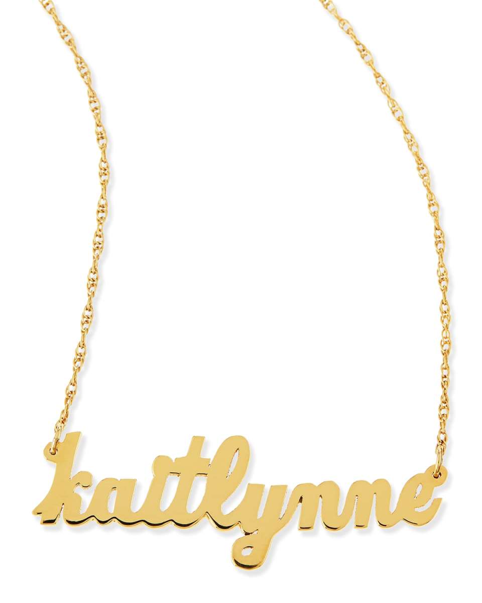 Serafina Personalized Mini Nameplate Necklace